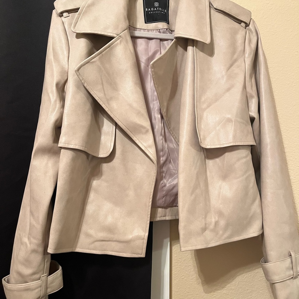 Bagatelle Cream Trench Coat with Classic Design